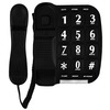 Blue Donuts Black Big Button Phone for wall or desk with Speaker and Memory BD3485214